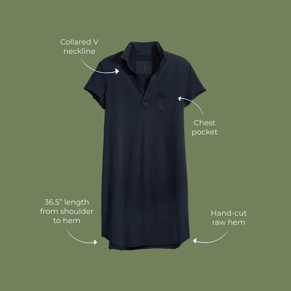 FRANK & EILEEN | 100% Cotton Preppy Classic Lauren Dress in Blue Bird | Size S - Picture 3 of 11